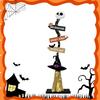 Halloween Wood Witch Broom Porch Sign Spooky Halloween Witch Broomstick for Indoor Outdoor Porch Yard Home Decor
