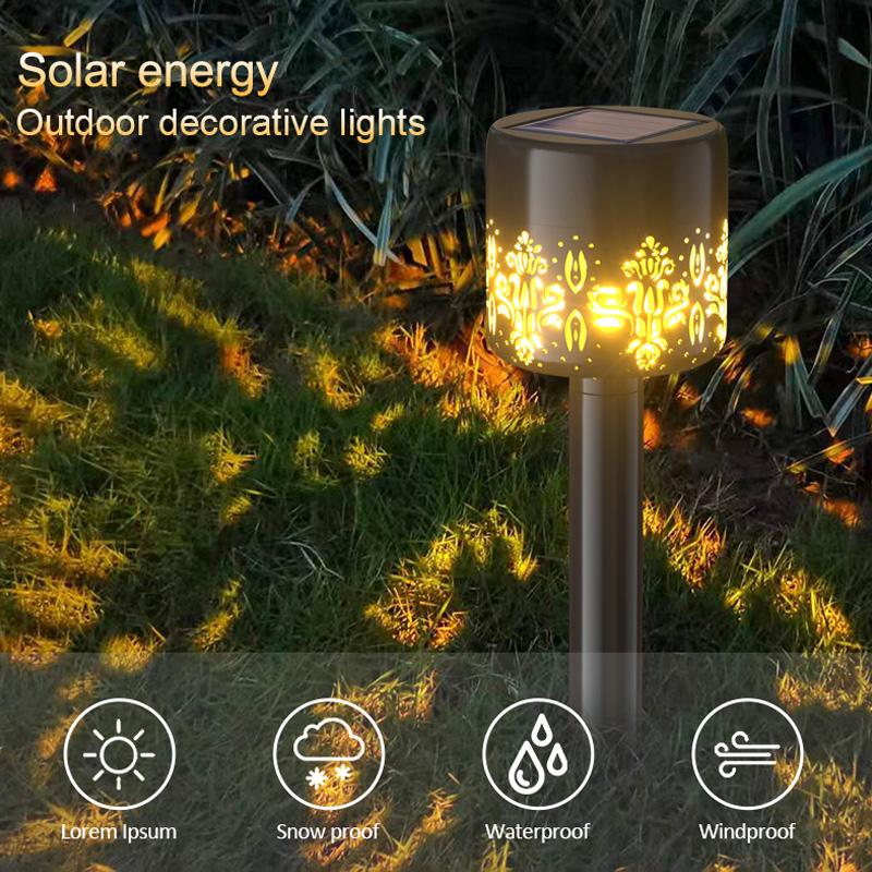 2000LM New Solar Pathway Led Lights Waterproof Outdoor Solar Projection Lawn Lamp Landscape Decoration For Street Garden Lighting