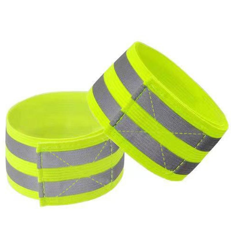 8Pcs Reflective Running Armbands Adjustable Safety Reflective Strap Safety Reflectors Reflective Wristband for Cycling