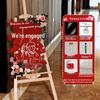 High-End Acrylic Welcome Sign for Wedding Reception, Hotel Entrance, or Event Decoration