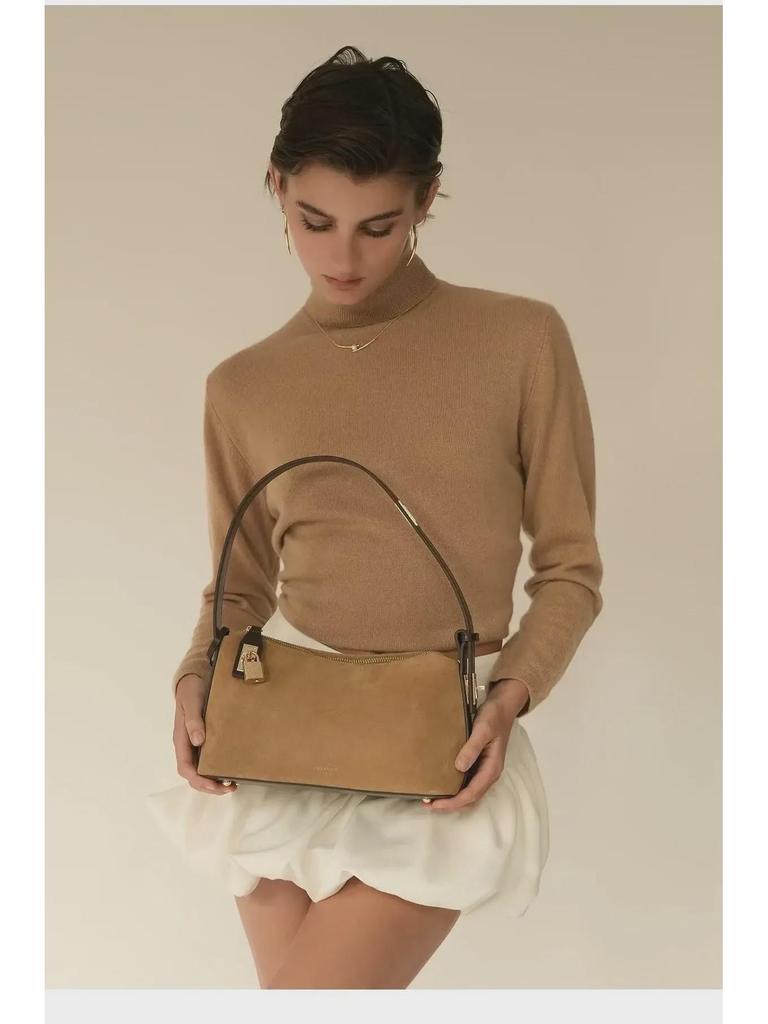 Verified French Chic Crescent Shoulder & Handheld Hobo Bag