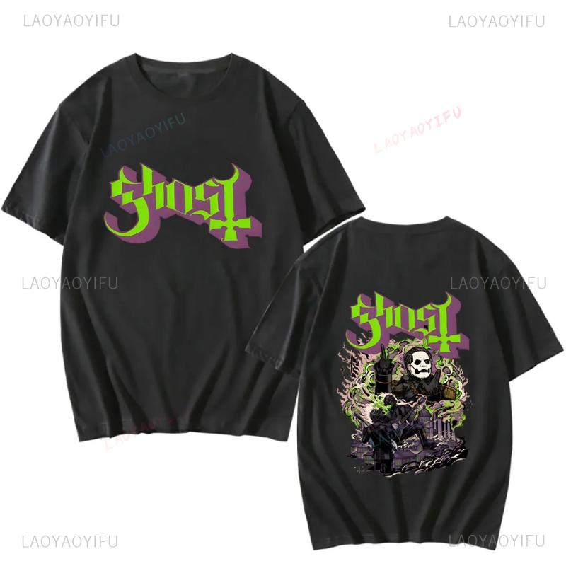 New Men T-shirt Ghost BC  Swedish Heavy Metal Band Fan Shirt Tshirt Women T Shirt Summer Cotton Casual Hipster Streetwear Tops
