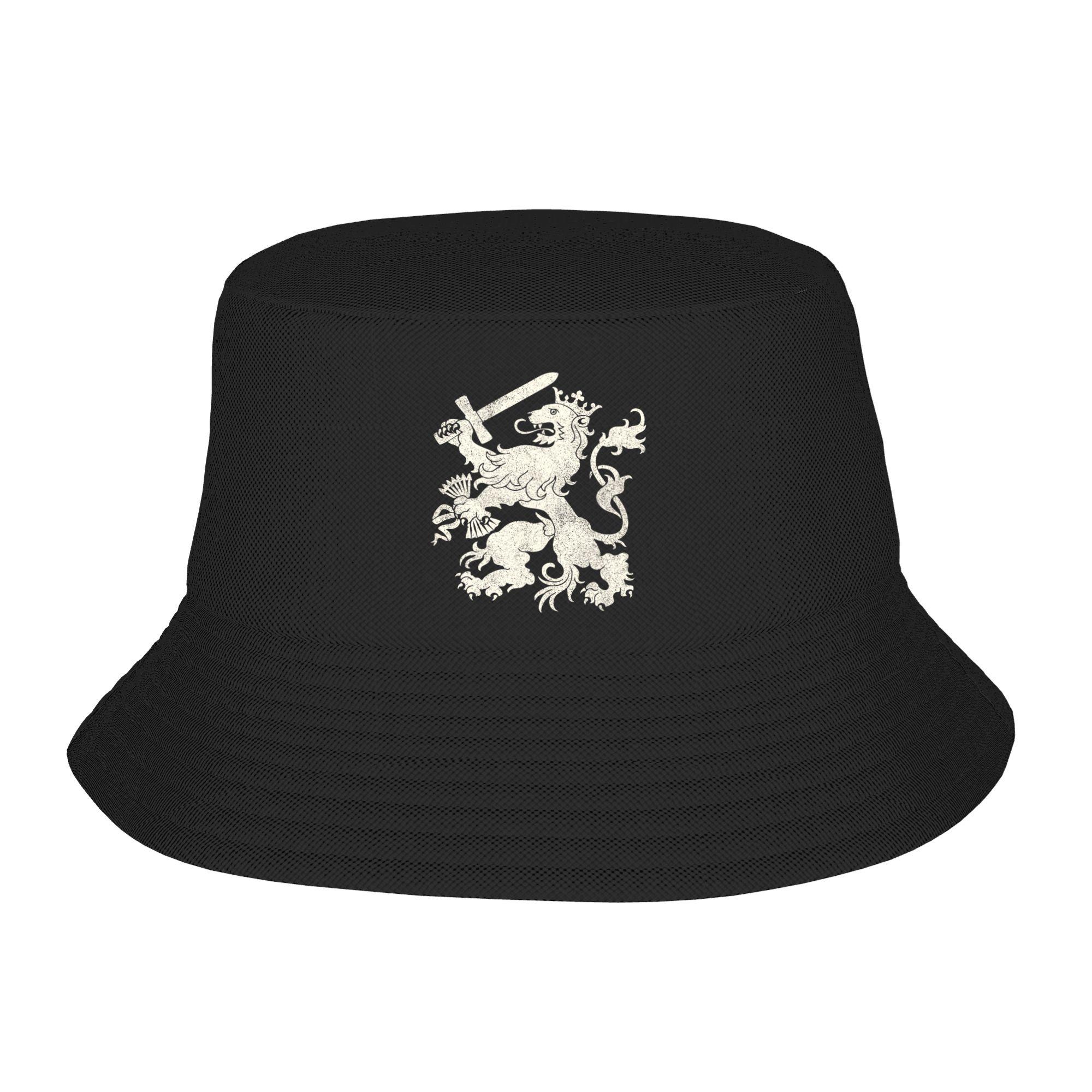 

Dutch Lion Tee Netherlands Flag Coat of Arms Bucket Hat Fisherman Hats Summer Korean Vacation Caps Streetwear Design Sun Hat One Size