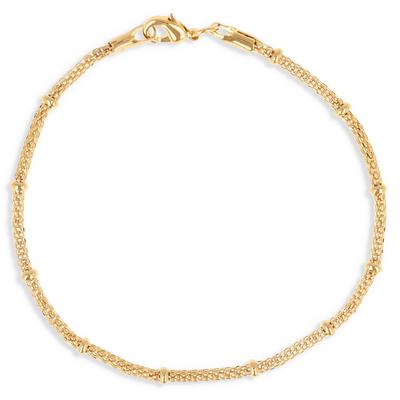 [Q4613] - Gold Plated Bracelet 'Choréographie' - 19 Cm 3 Mm