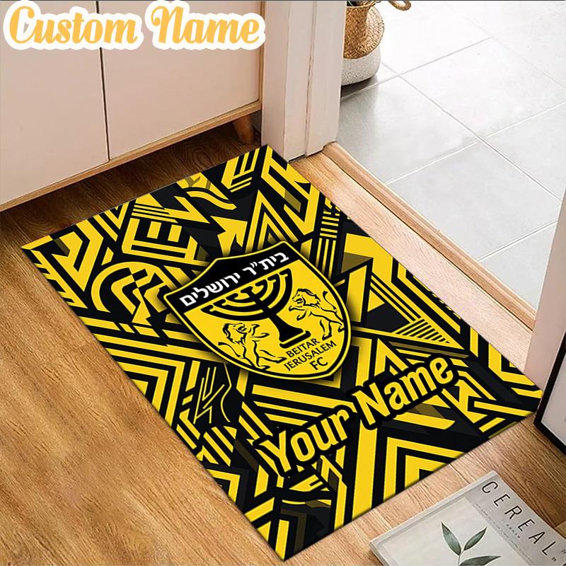Custom Name Jerusalem Fc Logo Design  Rug, Office Rug, Chair Rug, Carpet for Living Rooms, Doormat Game Rug Home Decor Christmas Gifts