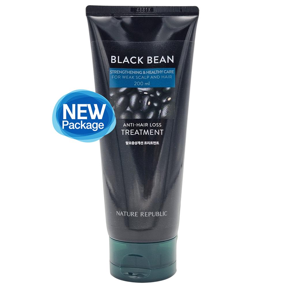 

[NATURE REPUBLIC] Black Bean Anti Hair Loss Shampoo / Treatment / Root Tonic Treatment 200ml