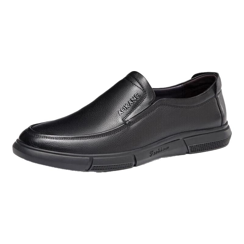 Aokang Men s Business Casual Slip-on Leather Shoes EU 38