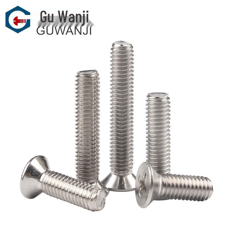 GUWANJI 304 Edelstahl Kreuzschlitz Senkkopf Maschinenschrauben