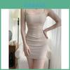 Minimalist Abstract Slip Dress With Modale Fabric For Streetwear Fashion Women