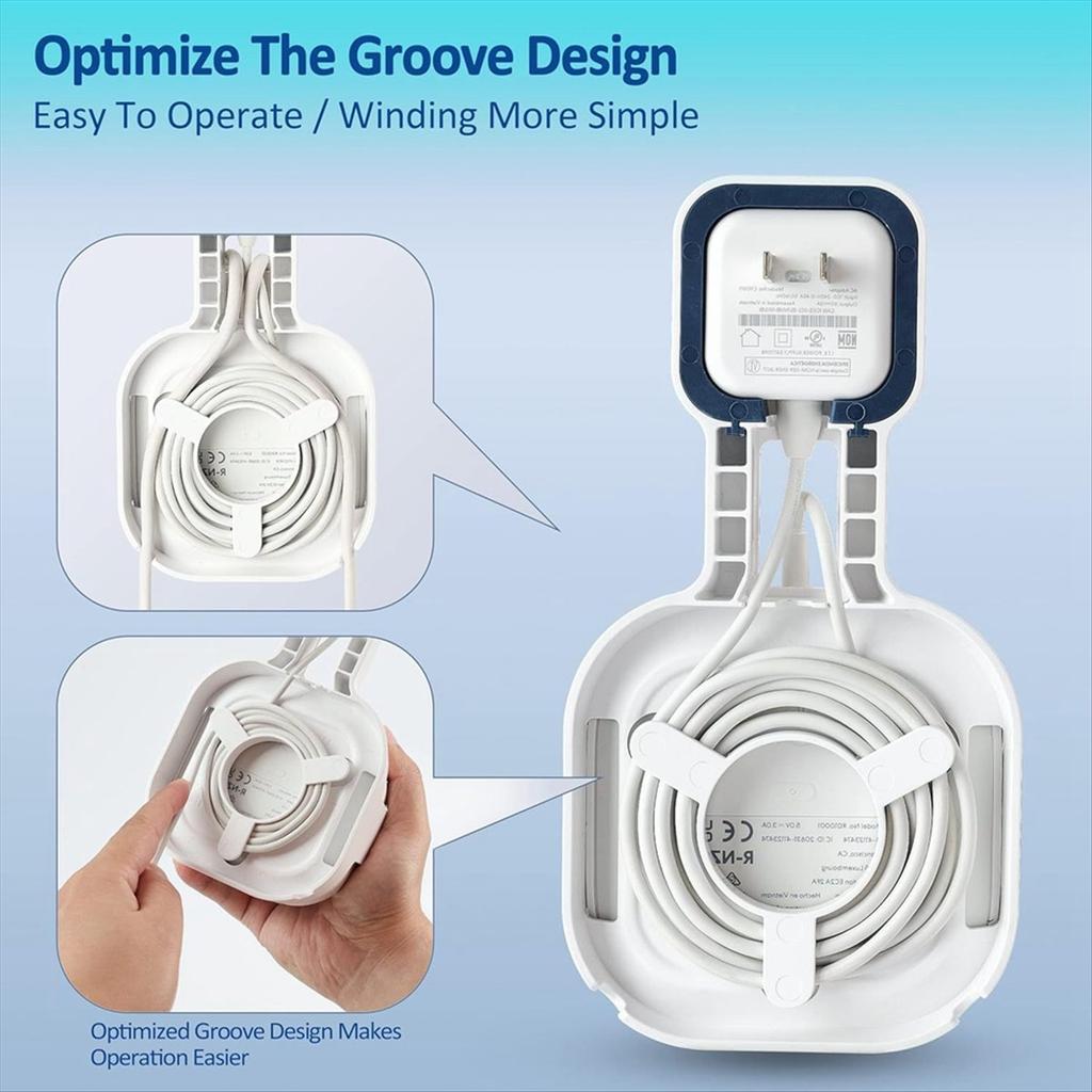 Wall Mount Bracket for + Dual-Band Mesh Wi-Fi 6+ Router, Sturdy Socket Bracket, Space Saving, Wire Management