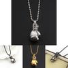 Geometric Punk Style Metal Pendant Necklace With Boxing Glove Charm For Men And Women