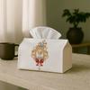 1pc Vintage Rococo Modern Geometric Abstract Decorative Tissue Box | Golden Portrait for Home, for Party, Car, Kitchen & Bathroom - Tissue Box for Eve