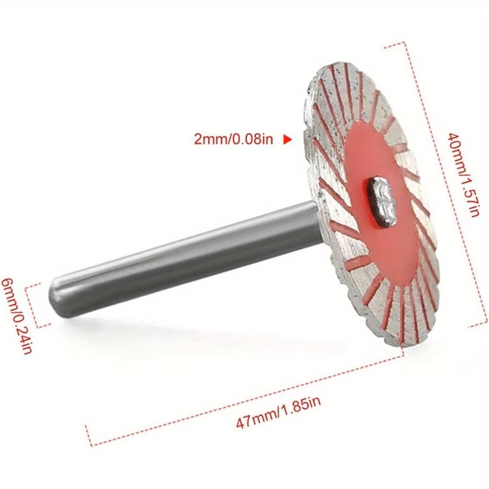 40mm Cutting Disc 6mm Shank Circular Saw Blade Sanding Disc Grinding Wheel For For Wood Metal Stone Granite Marble