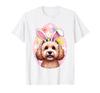 Adorable Easter Puppy with Bunny Ears and Flowers T-Shirt