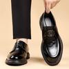 2025 New Men's Leather Dress Shoes Slip-On Comfortable Casual Shoes Breathable Men Driving Shoes All-match Handmade Men's Flats