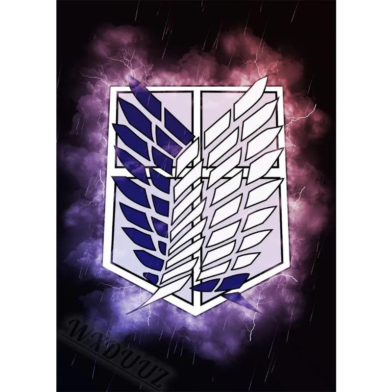 80s Retro Anime Postavy Attack on Titan Japonská Malba Plátno Tisk Plakáty do Pokoje Obývacího Manga Umění Domácí Nástěnná Dekorace Obraz