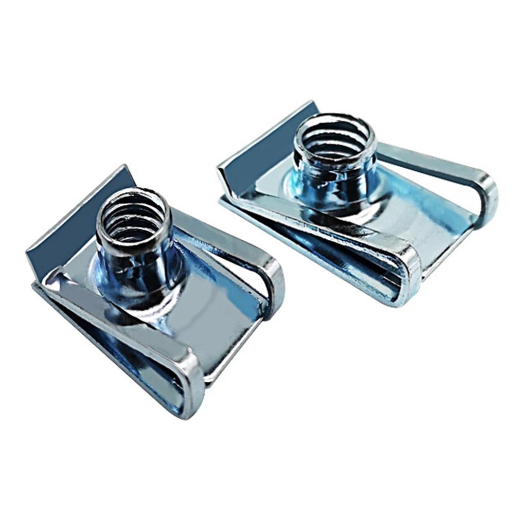 10 Buc M4 M5 M6 Mașină Galvanizat Piuliță Autofiletantă Clip Piuliță Tip U Kit pentru Carenă Motocicletă Aripă Apărătoare Elemente de Fixare Piese Auto Clip