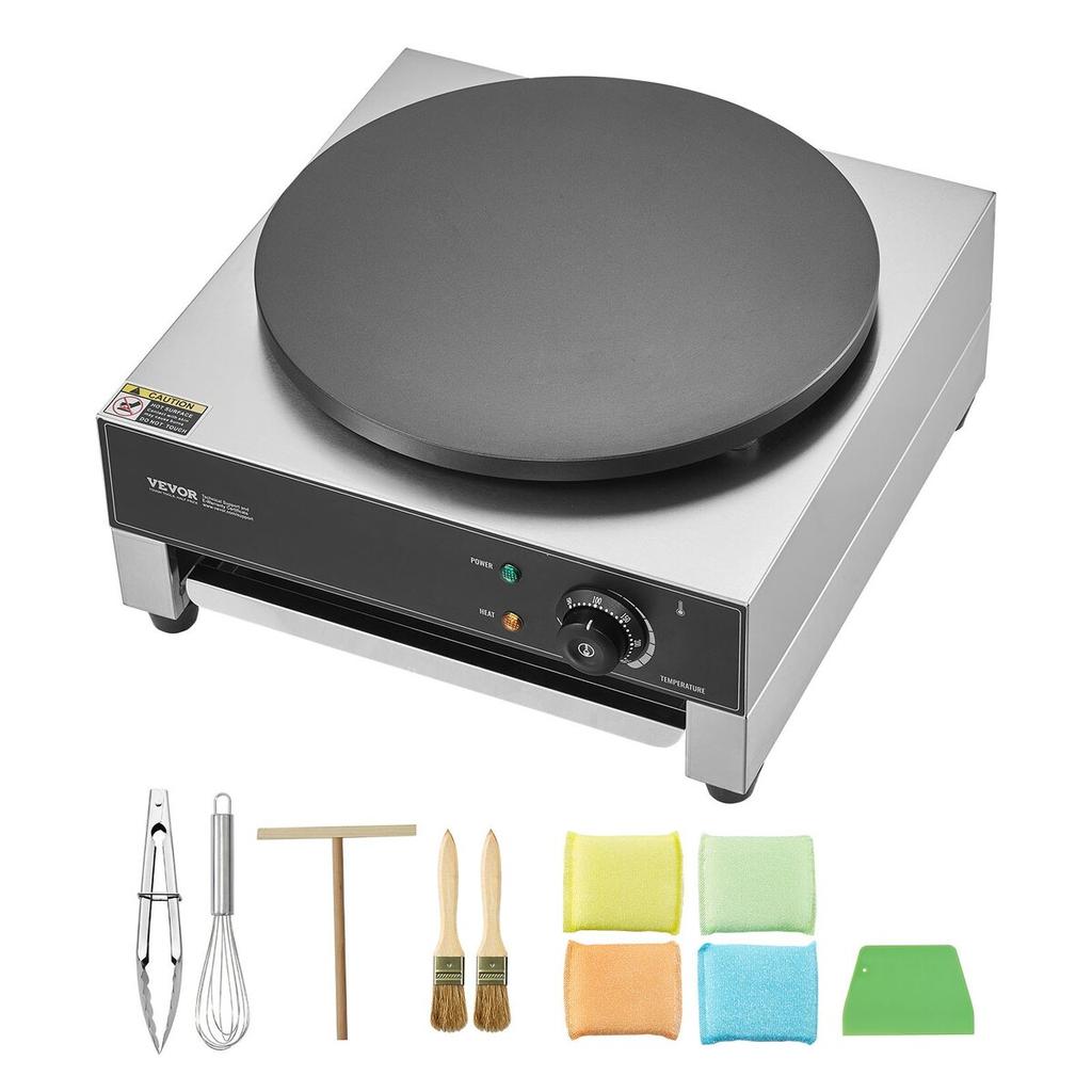 16-Inch Electric Crepe Maker Commercial Crepe Machine 1700W Non-stick