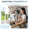 Over-the-Sink Dish Drainer with Door, Dustproof, Oil-Free, and Smoke-Resistant, Easy Drainage, Space-Saving, 100kg Load Capacity, Three-Layer Rustproo