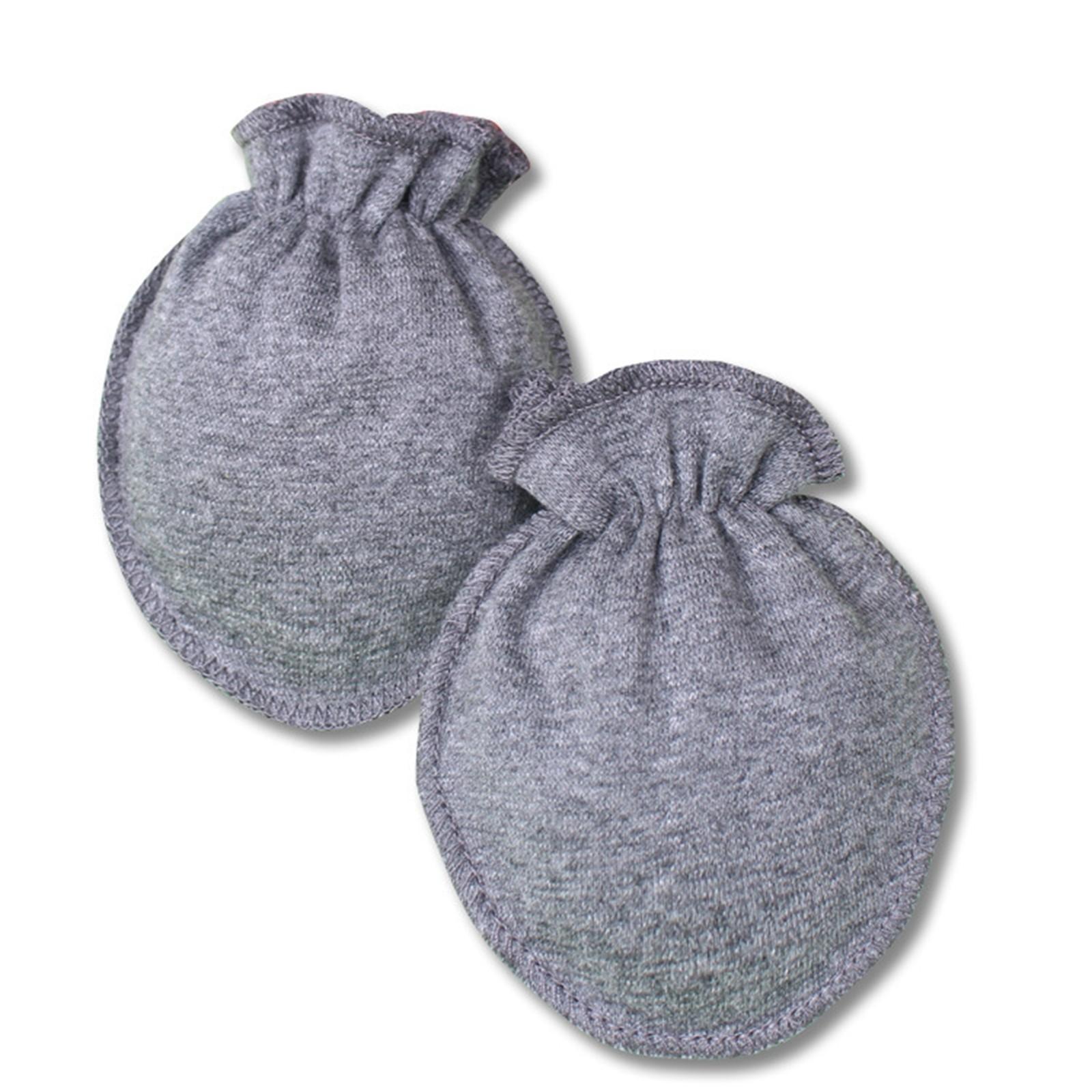 

Варежки для новорожденных без царапин подходят мальчикам и девочкам в возрасте от 0 до 6 месяцев. One Size серый