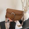 Vintage Saddle Bag Quality PU Leather Shoulder Bags for Women New Wide Straps Ladies Crossbody Bag Designer Handbags Bolsas