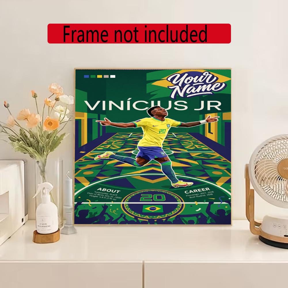 Vinicius Customize Your Name Diamond Painting Round Diamond Diy Frameless Holiday Artwork Suitable For Home Office Wall Decoration