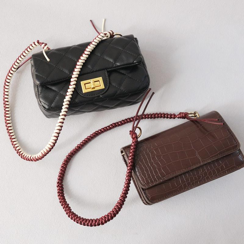 New Fashion Woman Handbag Accessory Chains Detachable Leather Chains For Bag Cute Charm Accessory Women DIY Chain Bag Handles