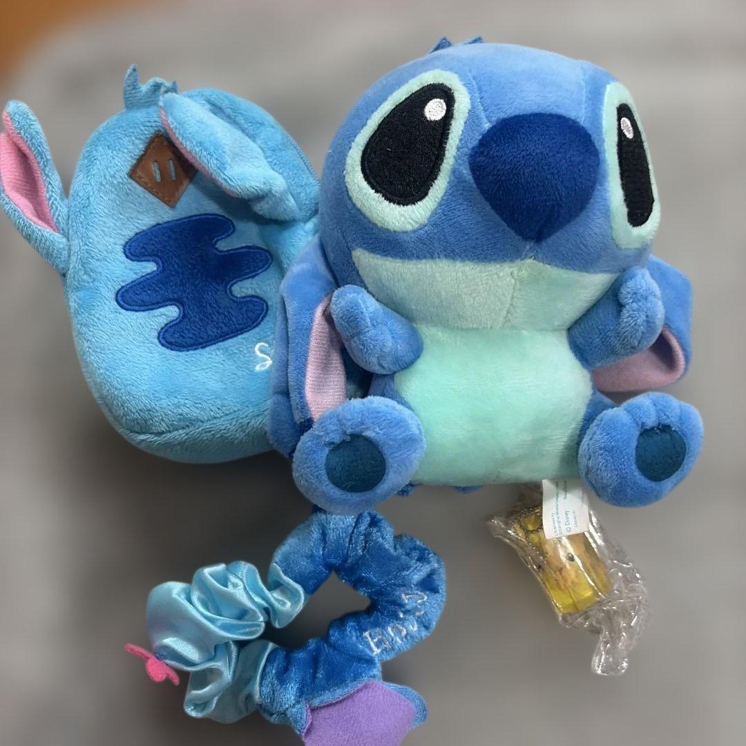 Disney Stitch Plush Pouch Set