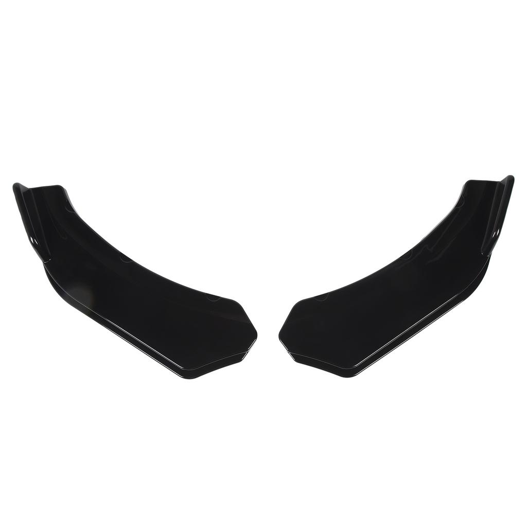 2Pcs Front Bumper Lip Angle 56cm Left And Right Bumper Protector Glossy Black Lip Splitter for Vehicle