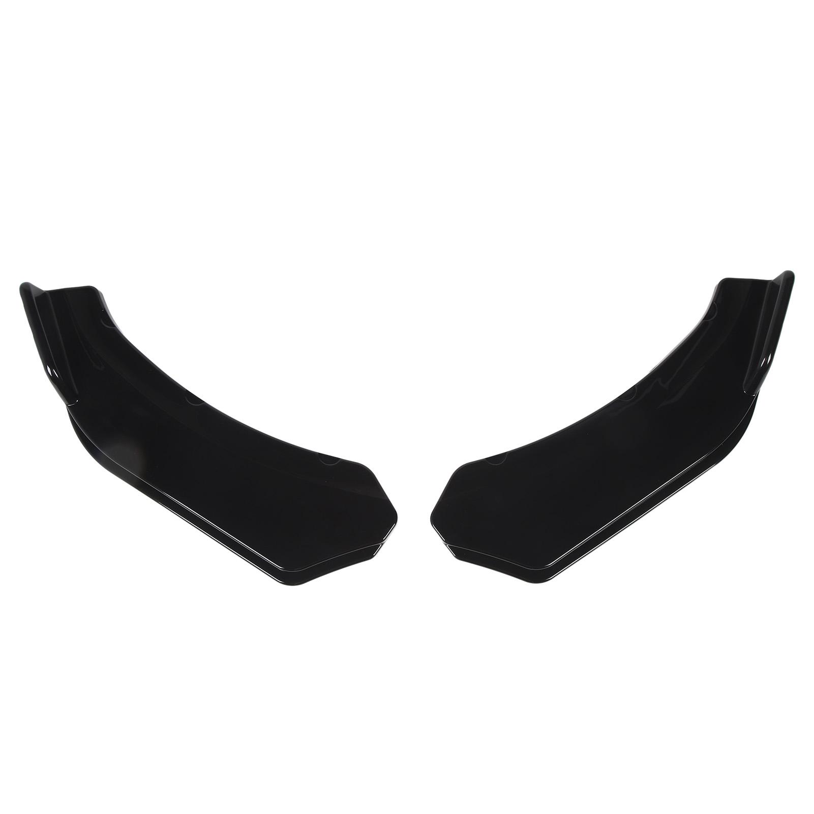 

2 шт. Уголок для переднего бампера 56 см, левый и правый протектор бампера, глянцевый черный разделитель для губ