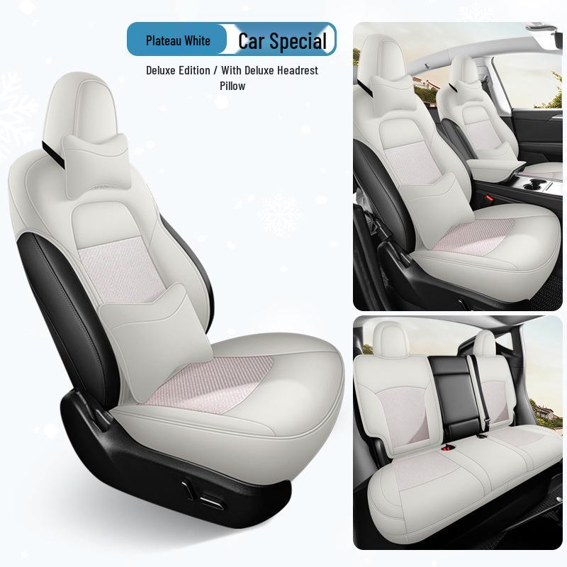 Tesla Model Y Dedicated Semi-Wrap Seat Cushion, All-Season Universal Cover, Car Interior Accessory