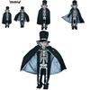 Spooky Skeleton Skull Ghost Kids Boy Halloween Cosplay Jumpsuit Party Outfit