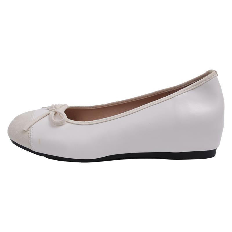 Damen Rundschuh Schleife Mädchen Ballerinas 2025 Frühling Rot Ballerina Flats Damen Bequeme Slipper Höhenerhöhung Freizeitschuhe