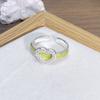 Enamel Oil Drop Flower Butterfly Opening Ring Niche Design Light Luxury High Sense Zircon Personality Ring Woman