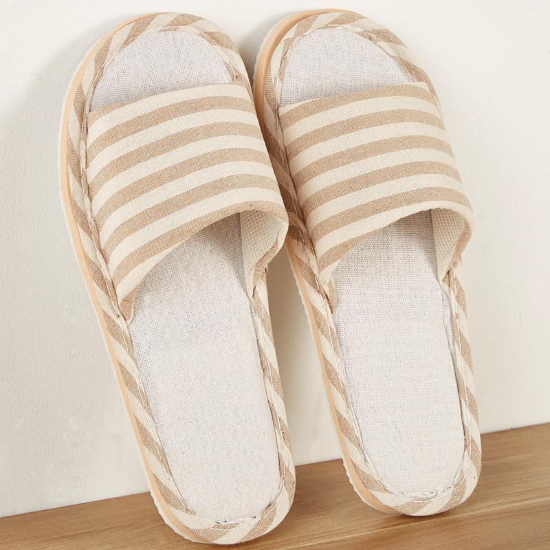 Leinen-Hausschuhe für den Innenbereich für Männer und Frauen, Hausgarten-Hausschuhe