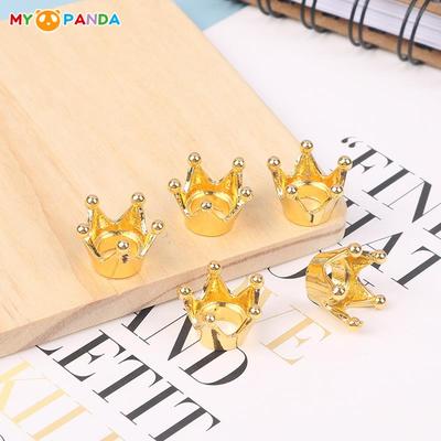 5 Stück Puppenhaus Miniatur Mini Metall Kronprinzessin Kopfschmuck Modell Puppen Zubehör Kinder Rollenspiel Spielzeug