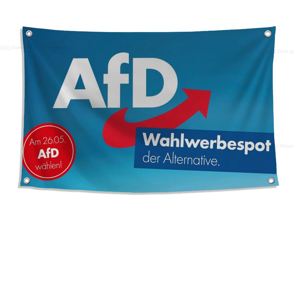 1pc Alternative Afd Flag Flags And Banners Four Hole Flag Polyester Outdoor Decor Room Aesthetic