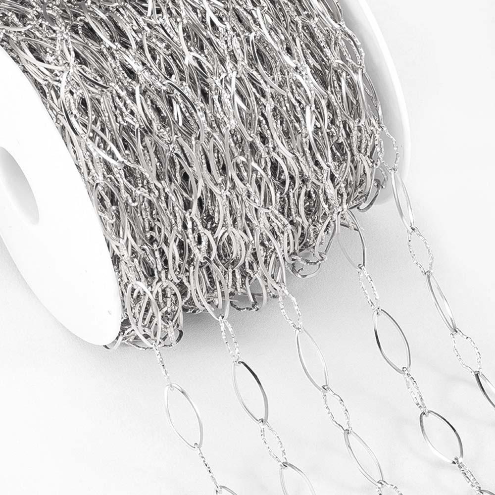 1Meter Multi Styles Stainless Steel Gold Color Silver Color Link Chain Bulk Chains DIY Necklace Jewelry Making Wholesale No Fade