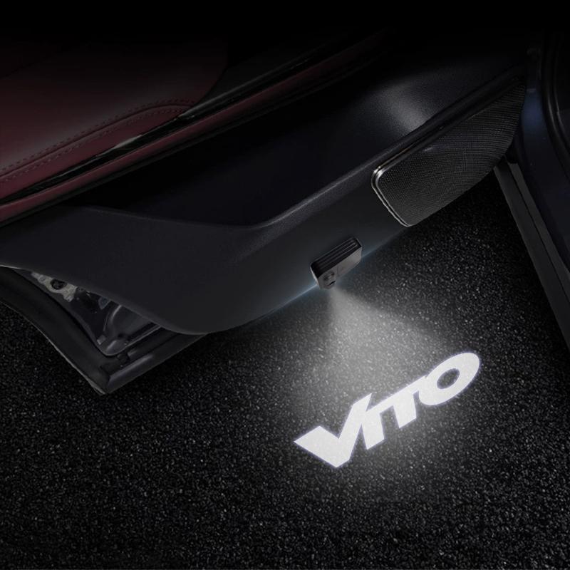 AAWH1 LED compatible compatible for Sprinter Vito Viano Logo W906 W907 W639 W447 W638 Camper Van Tuning Car Door Courtesy Light Projector Welcome Lamp