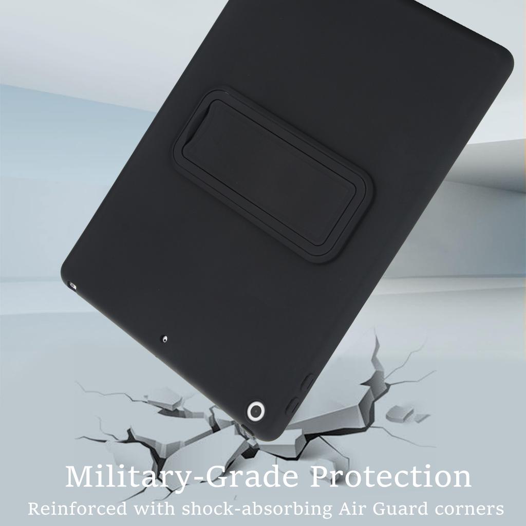 Kickstand Tablet Case for iPad 10.2 (2021)/(2020)/(2019) TPU+PC Skin-Friendly Protective Cover