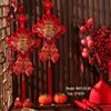 2024 Velvet Chinese Knot Couplet New Year Pendant – Festive Décor