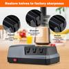 3-Stage Electric Knife Sharpener Professional Knife Sharpening System with Diamond Wheels, Suit for Kitchen Kinf
