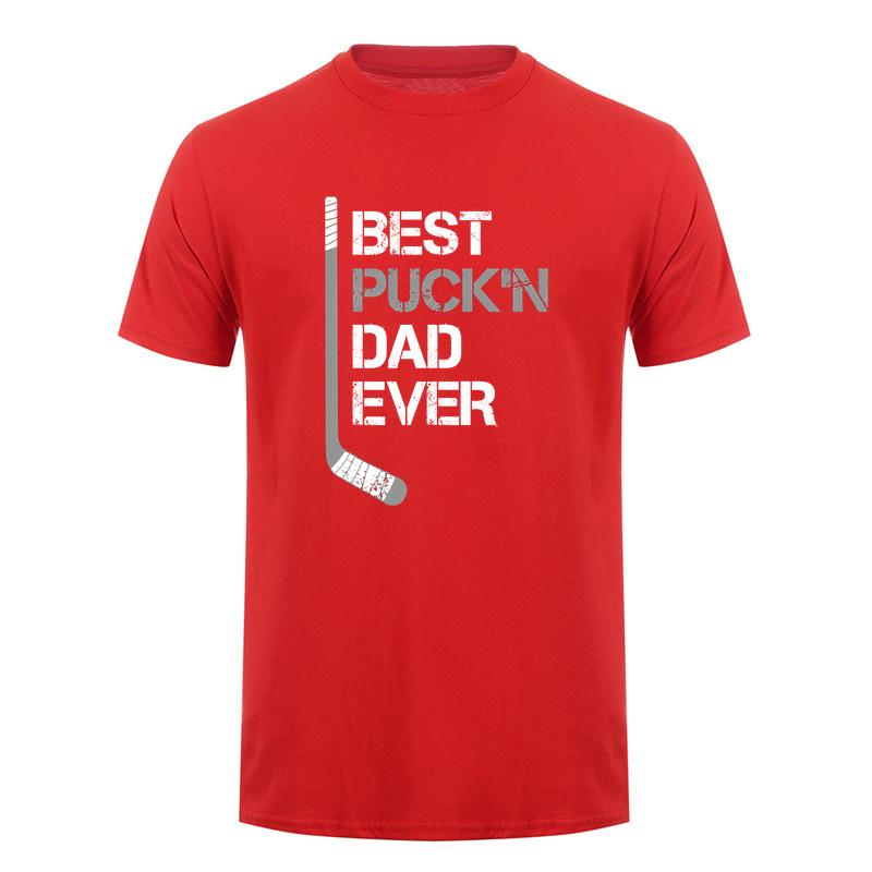 Funny Fathers Day Hockey Dad Best Puckin Dad Ever T Shirt Dad Gift Tshirts Sports Gift Da687