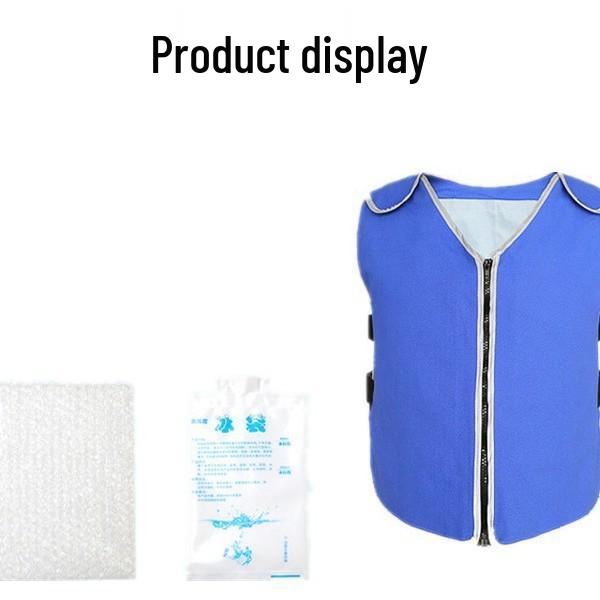 Cooling Vest with Ice Packs for Outdoor Heatstroke Prevention and Construction Relief