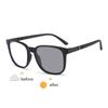 Photochrome Fahrradbrille für Herren Damen UV400 MTB Rennrad Sonnenbrille Outdoor Sport Fahren Gelbe Linse