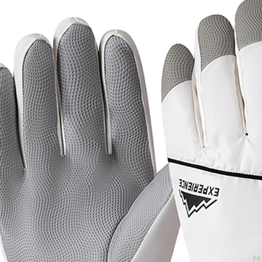 Winter Gloves Lined Warm Mittens Ski for Motorcycling Outdoor Sports Skating