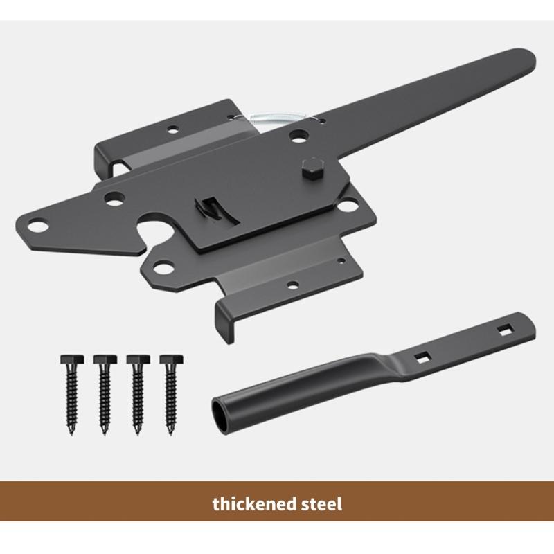 Auto Locking Gate Latches Heavy Duty Latches Iron Security Lock Quick Pin Door Bolt Automatic Latches Door Hardwares
