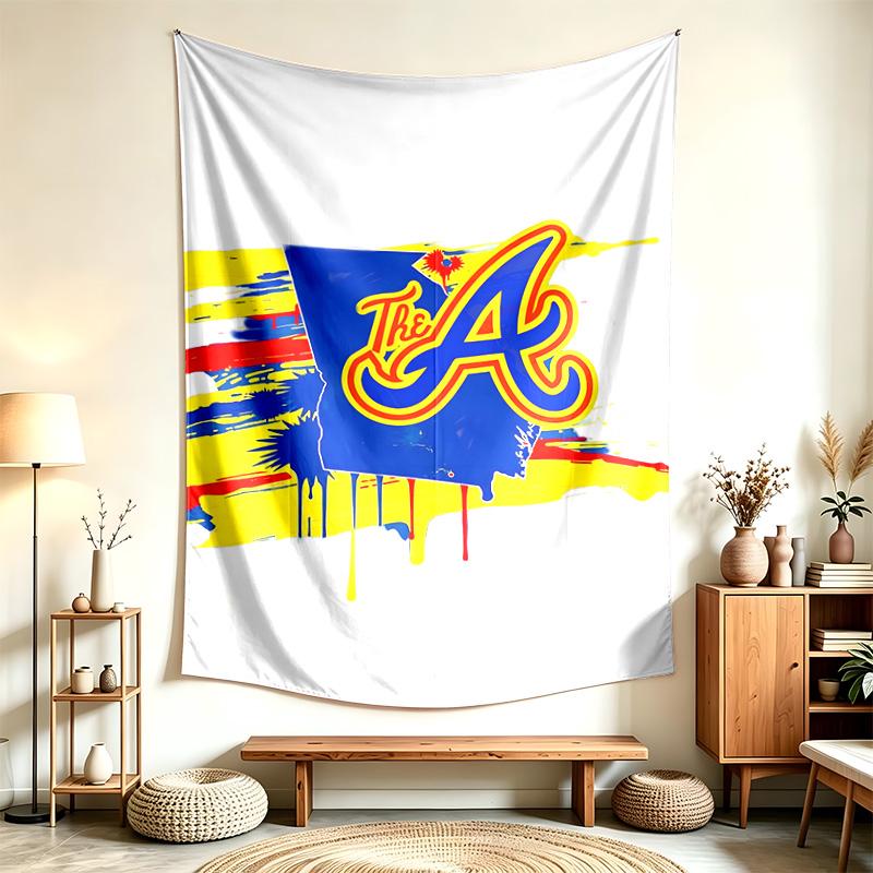 Atlanta Braves (5) Tapestry Suitable For Decorating Homes Dorms And Bedrooms Soft To The Touch And A Perfect Gift For Friends And Family