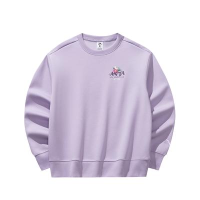 Retro Pullover Sweatshirt Winter 2026 Women Tops Rock-Purple 162618716-2