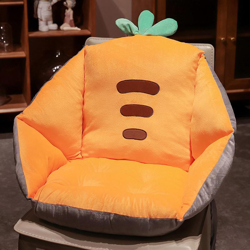 Cartoon Dinosaur Hamster Seat Cushion Office Chair Cushion Semi-Surrounded Waist Rest Bedroom Tatami Futon Seat Cushion